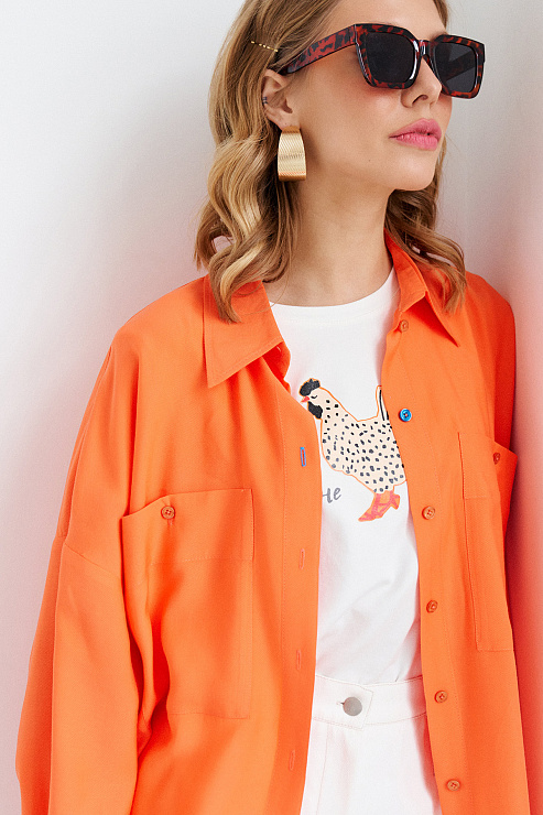 Рубашка «Мицубиси» оранжевый   