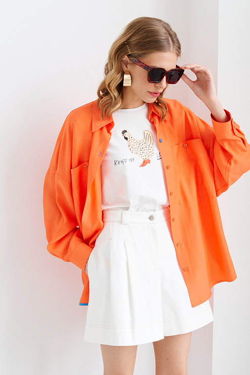 Рубашка «Мицубиси» оранжевый   