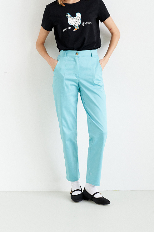 Брюки «Овсянка» бирюза   